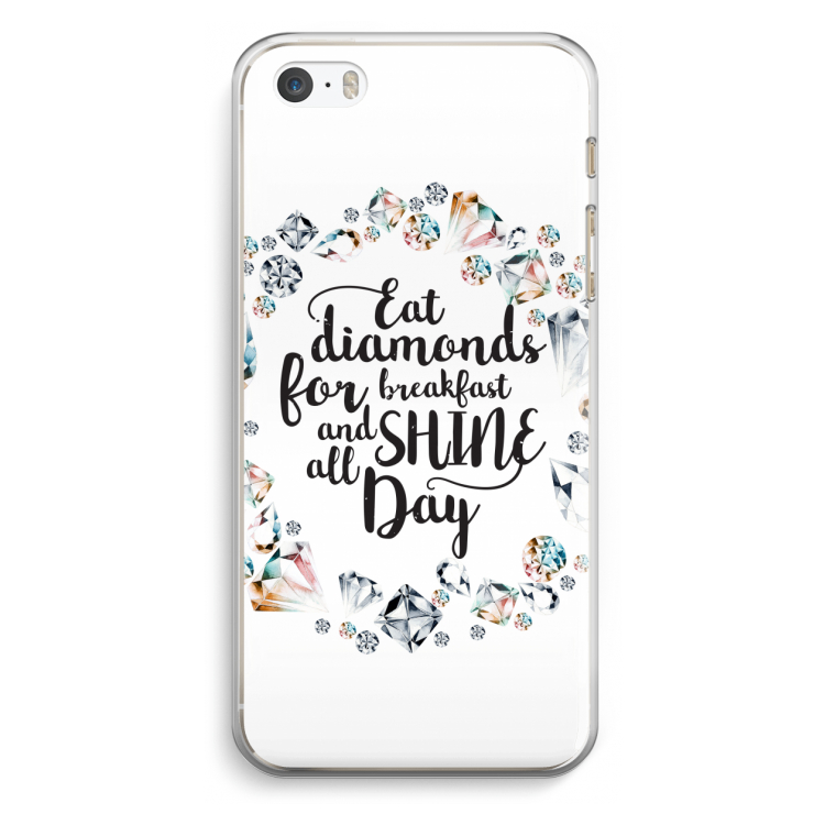 Diamonds: iPhone 5 / 5S / SE Transparant Hoesje