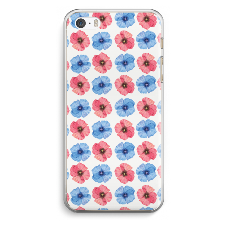 Klaproosjes: iPhone 5 / 5S / SE Transparant Hoesje