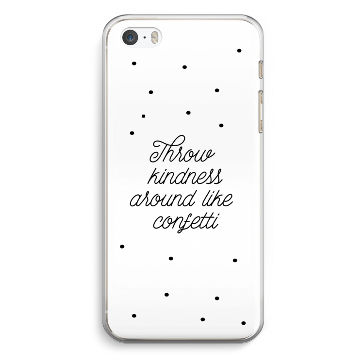 Confetti: iPhone 5 / 5S / SE Transparant Hoesje
