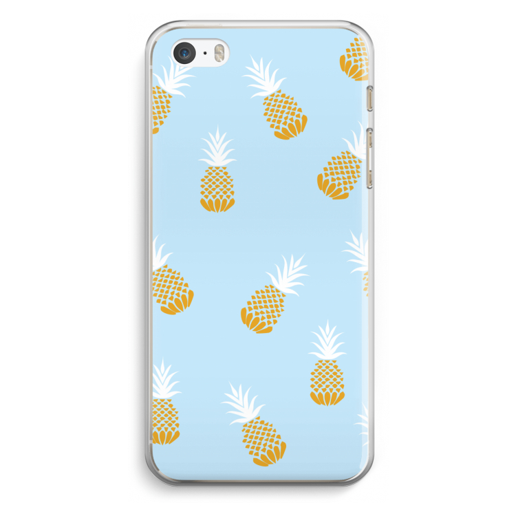 Ananasjes: iPhone 5 / 5S / SE Transparant Hoesje