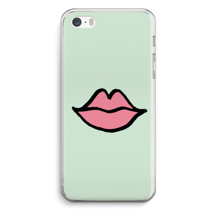 Kusje: iPhone 5 / 5S / SE Transparant Hoesje