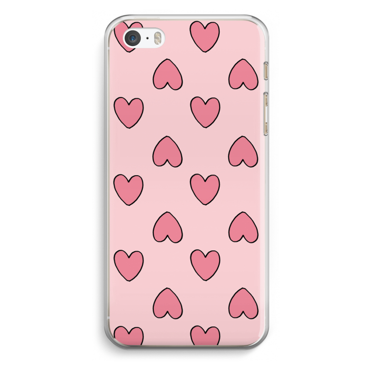 Ondersteboven verliefd: iPhone 5 / 5S / SE Transparant Hoesje