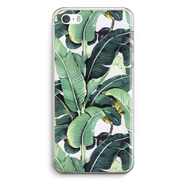 Bananenbladeren: iPhone 5 / 5S / SE Transparant Hoesje