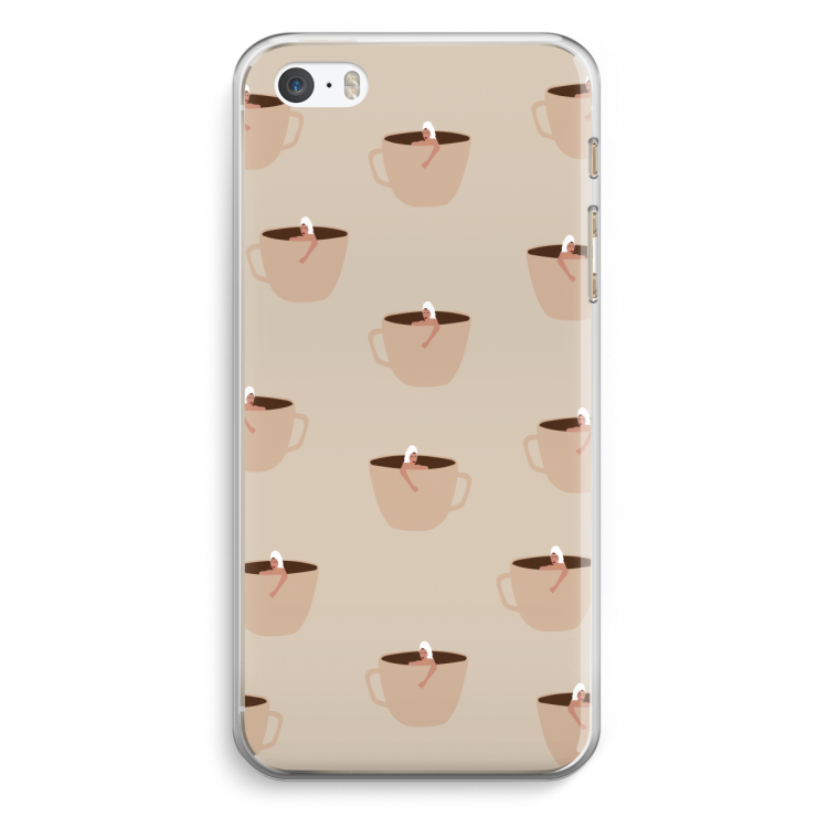 Morning coffee: iPhone 5 / 5S / SE Transparant Hoesje