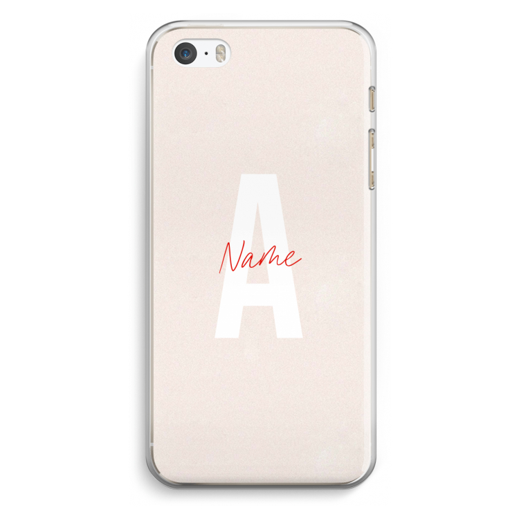 Strawberry Milkshake: iPhone 5 / 5S / SE Transparant Hoesje