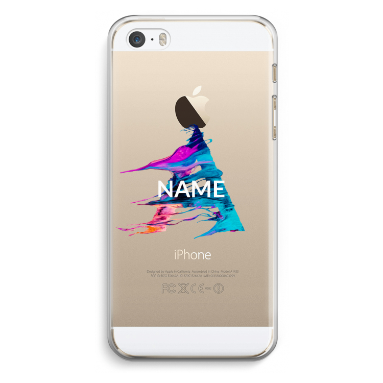 Abstract Spectrum: iPhone 5 / 5S / SE Transparant Hoesje
