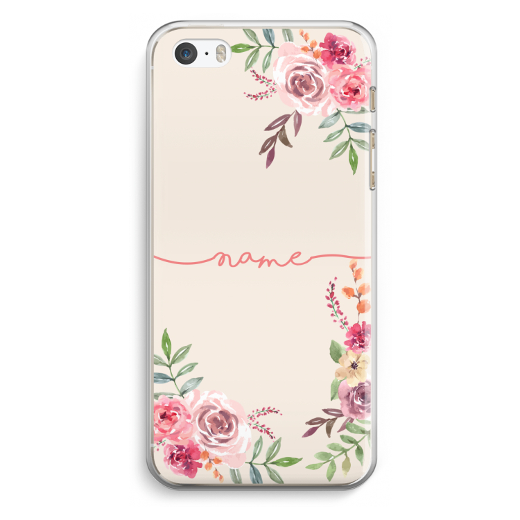 Rozen: iPhone 5 / 5S / SE Transparant Hoesje