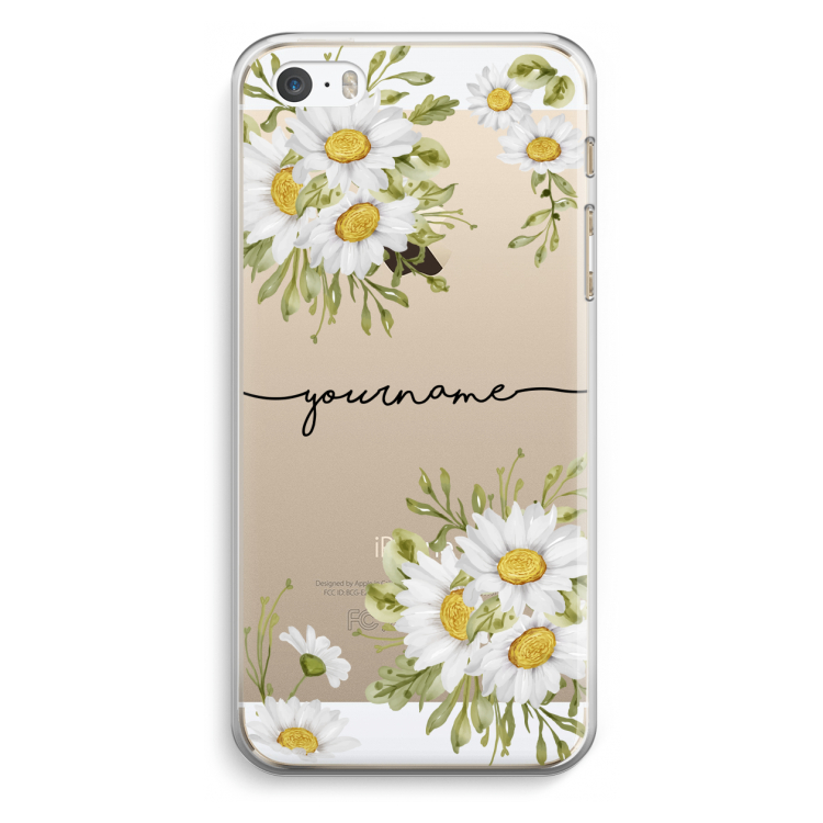 Daisies: iPhone 5 / 5S / SE Transparant Hoesje