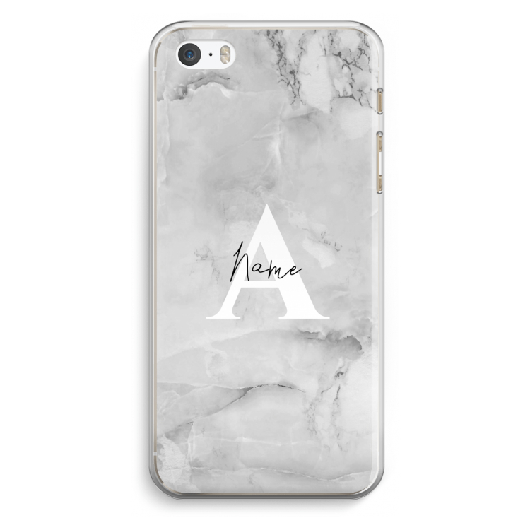 Ivory Marble: iPhone 5 / 5S / SE Transparant Hoesje