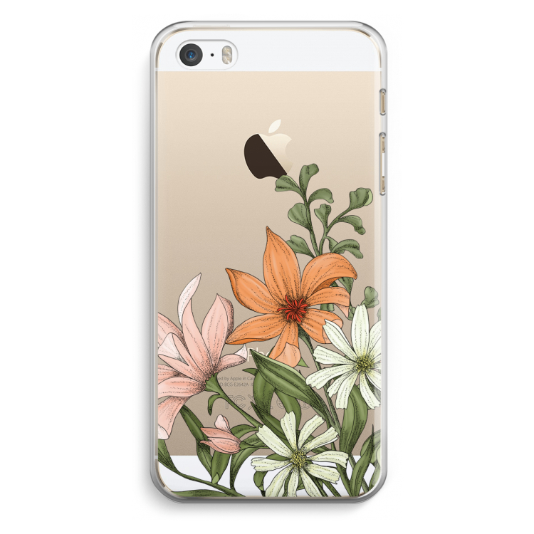 Floral bouquet: iPhone 5 / 5S / SE Transparant Hoesje