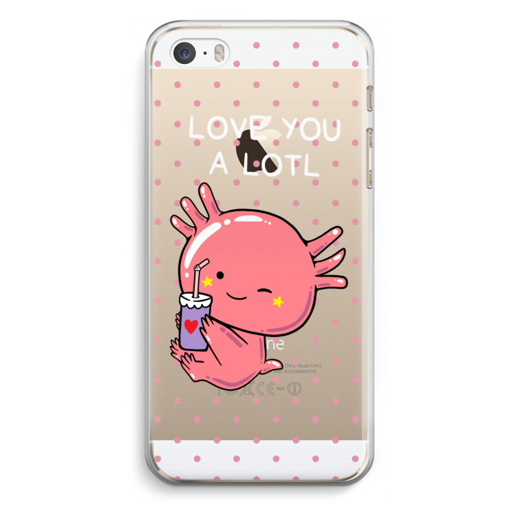 Love You A Lotl: iPhone 5 / 5S / SE Transparant Hoesje