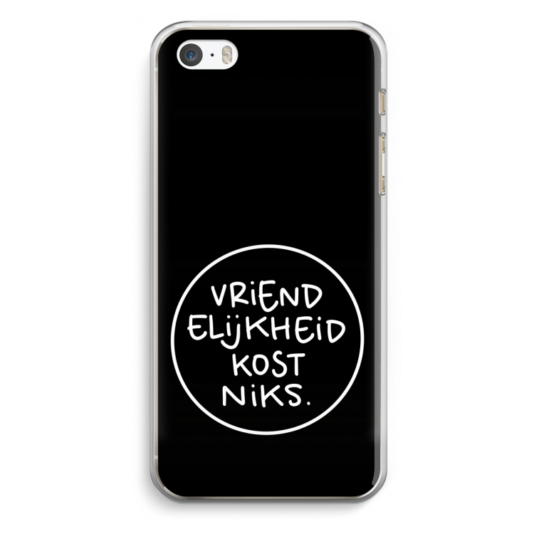 Vriendelijkheid: iPhone 5 / 5S / SE Transparant Hoesje