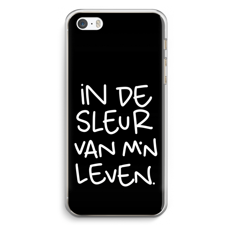 De Sleur: iPhone 5 / 5S / SE Transparant Hoesje
