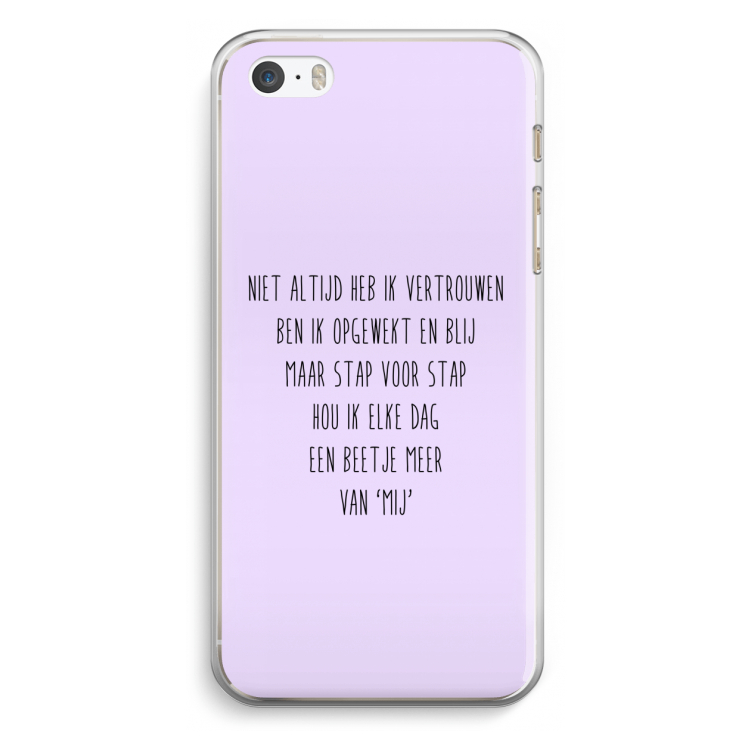 Zelfvertrouwen: iPhone 5 / 5S / SE Transparant Hoesje
