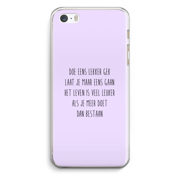 Gek: iPhone 5 / 5S / SE Transparant Hoesje