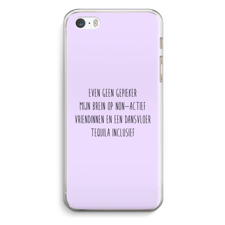 Tequila: iPhone 5 / 5S / SE Transparant Hoesje