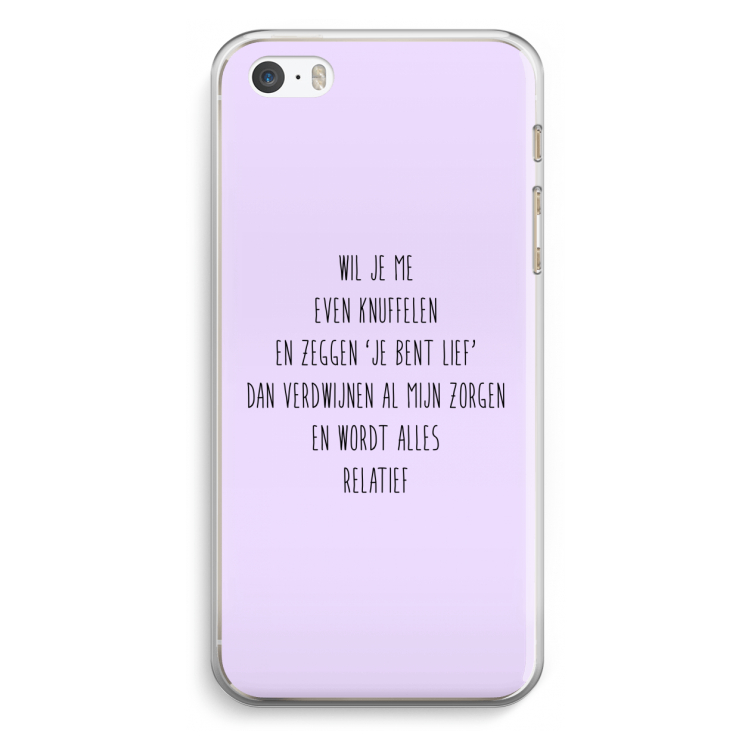 Relatief: iPhone 5 / 5S / SE Transparant Hoesje