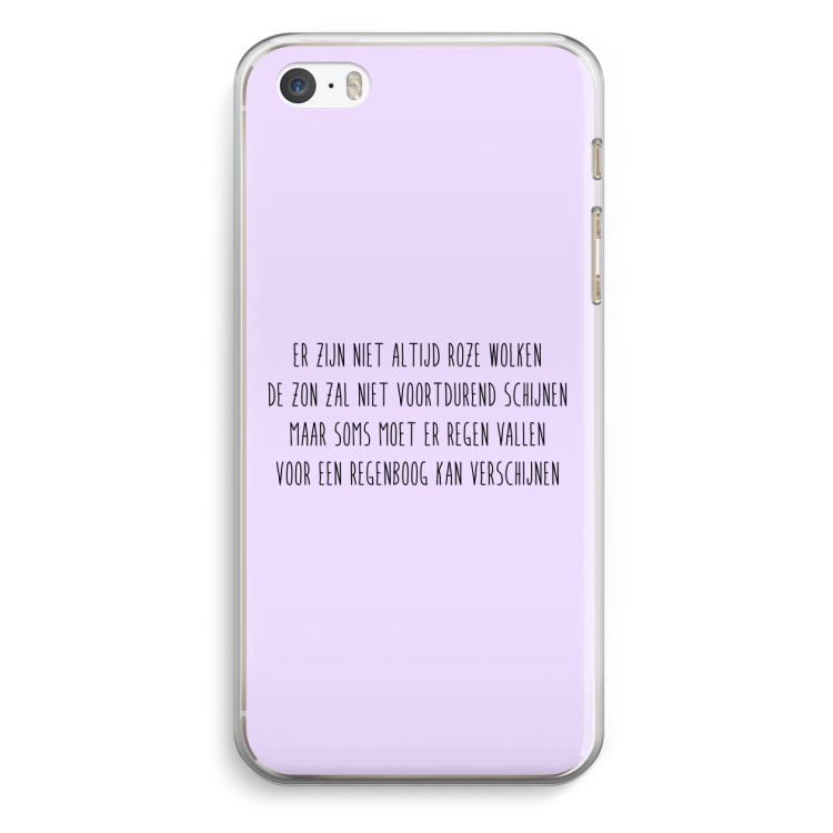 Regenboog: iPhone 5 / 5S / SE Transparant Hoesje