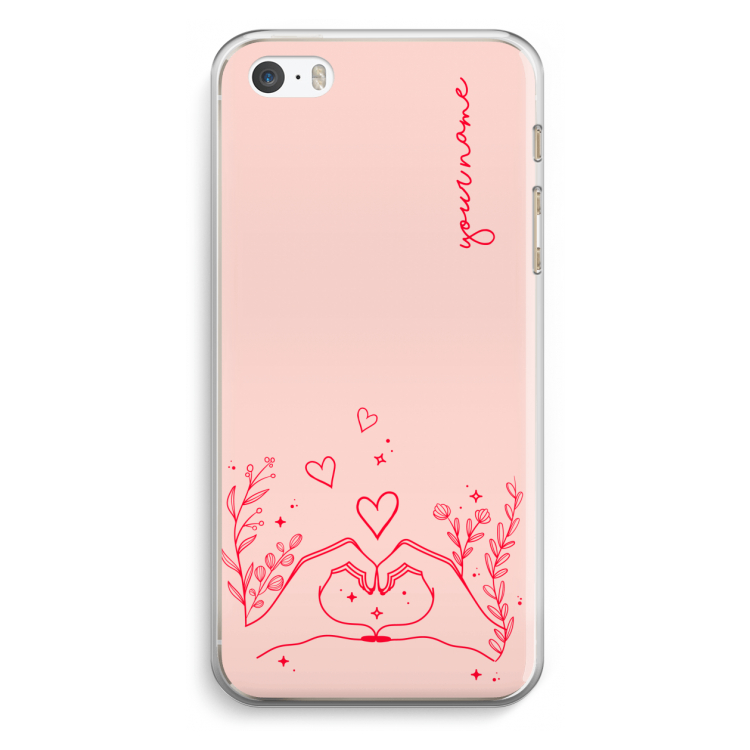 Love is in the air: iPhone 5 / 5S / SE Transparant Hoesje