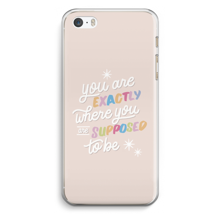 Right Place: iPhone 5 / 5S / SE Transparant Hoesje