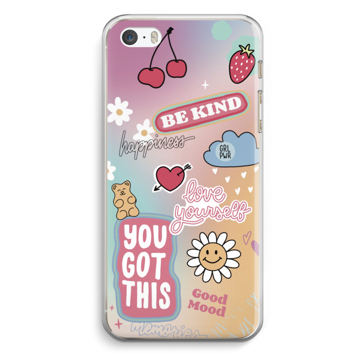 Positivity: iPhone 5 / 5S / SE Transparant Hoesje