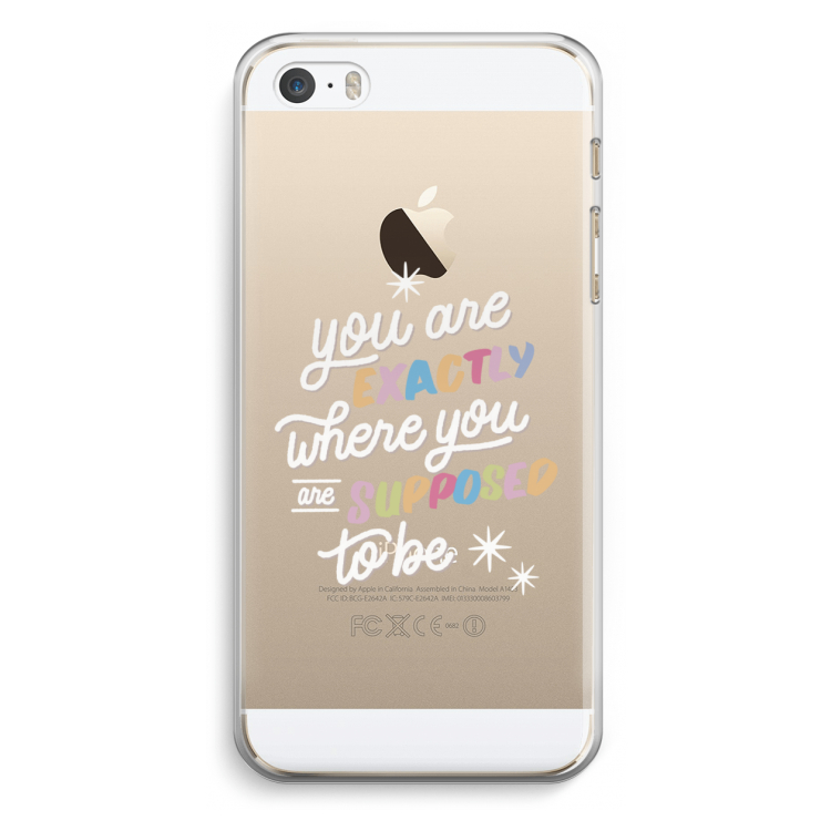 Right Place: iPhone 5 / 5S / SE Transparant Hoesje