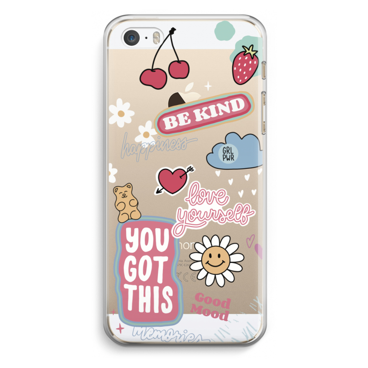 Positivity: iPhone 5 / 5S / SE Transparant Hoesje
