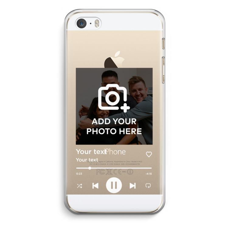 Music Player: iPhone 5 / 5S / SE Transparant Hoesje