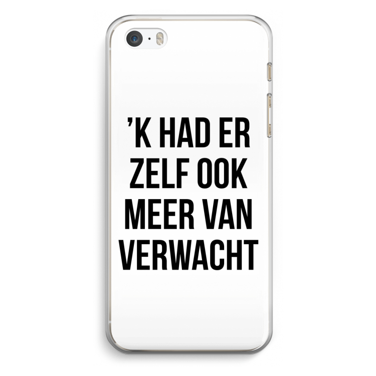 Meer verwacht: iPhone 5 / 5S / SE Transparant Hoesje