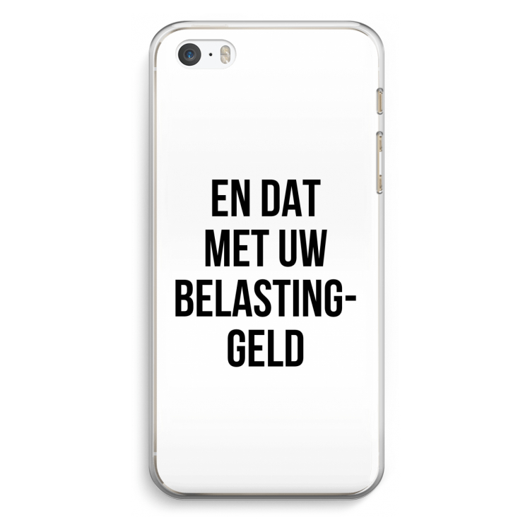 Belastinggeld: iPhone 5 / 5S / SE Transparant Hoesje
