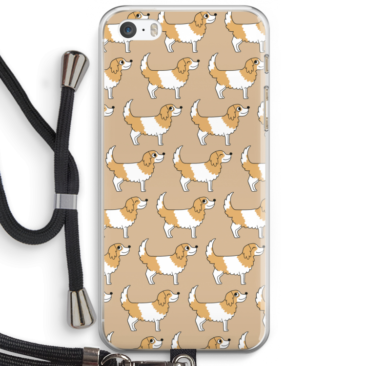 Doggy: iPhone 5 / 5S / SE Transparant Hoesje met koord
