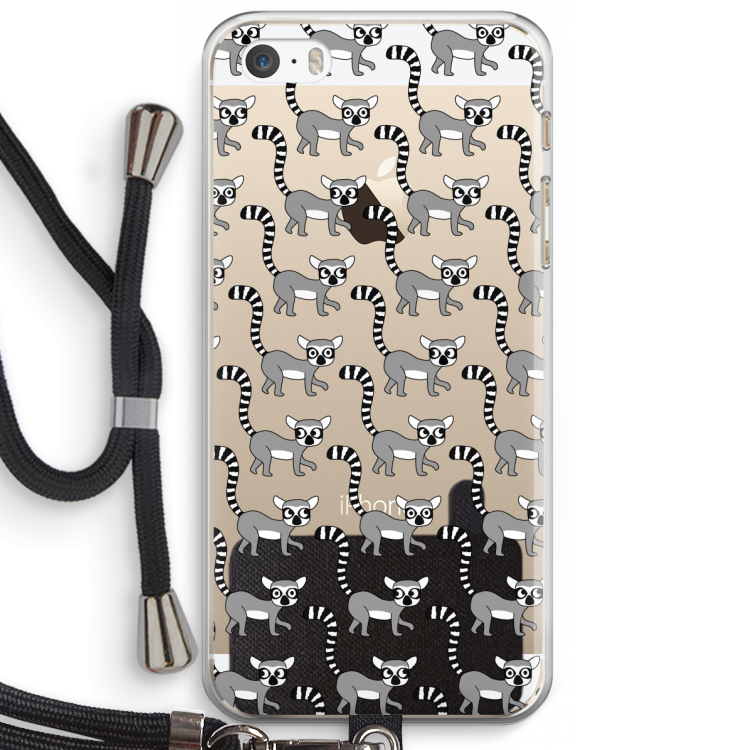 Makis: iPhone 5 / 5S / SE Transparant Hoesje met koord