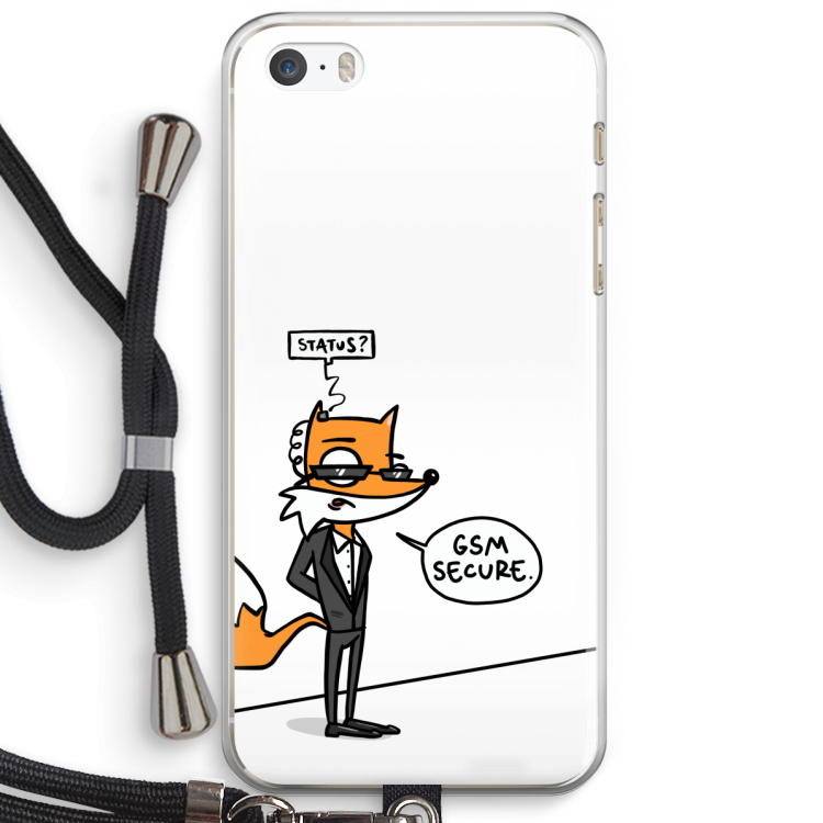 GSM secure: iPhone 5 / 5S / SE Transparant Hoesje met koord