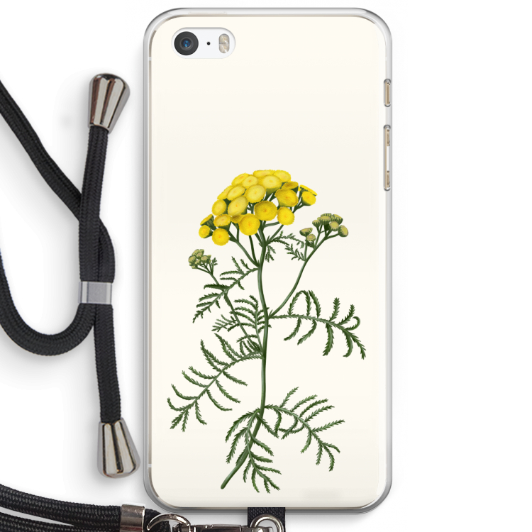 Tansy: iPhone 5 / 5S / SE Transparant Hoesje met koord