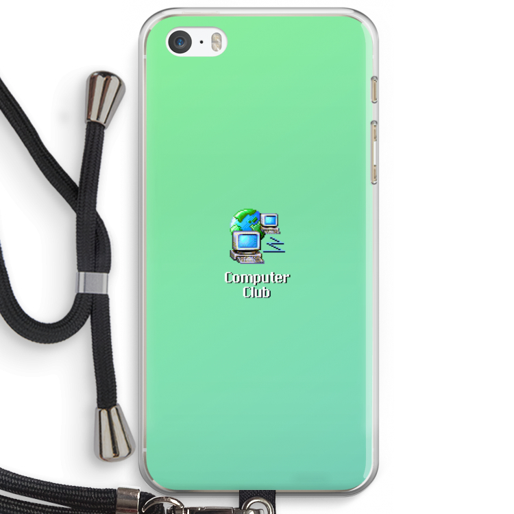 Win98: iPhone 5 / 5S / SE Transparant Hoesje met koord