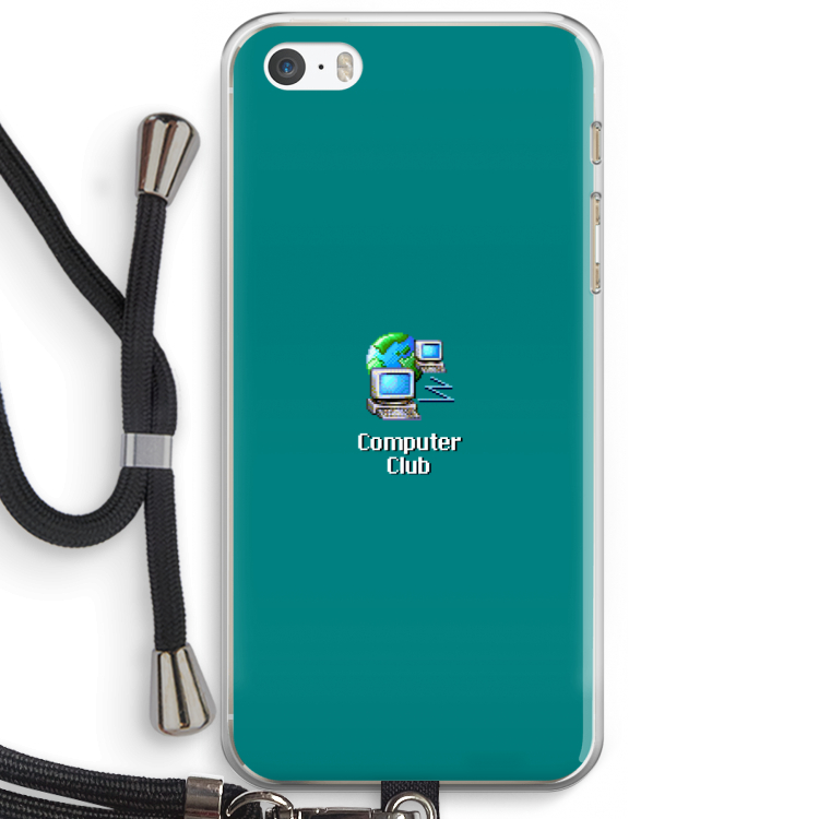 Win98: iPhone 5 / 5S / SE Transparant Hoesje met koord