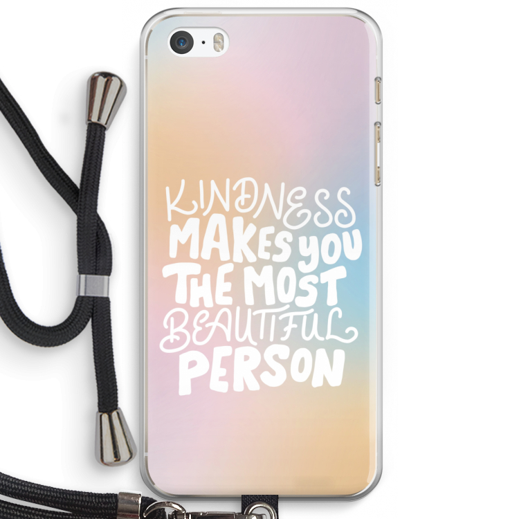 The prettiest: iPhone 5 / 5S / SE Transparant Hoesje met koord