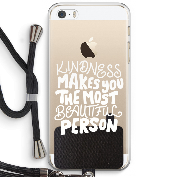 The prettiest: iPhone 5 / 5S / SE Transparant Hoesje met koord