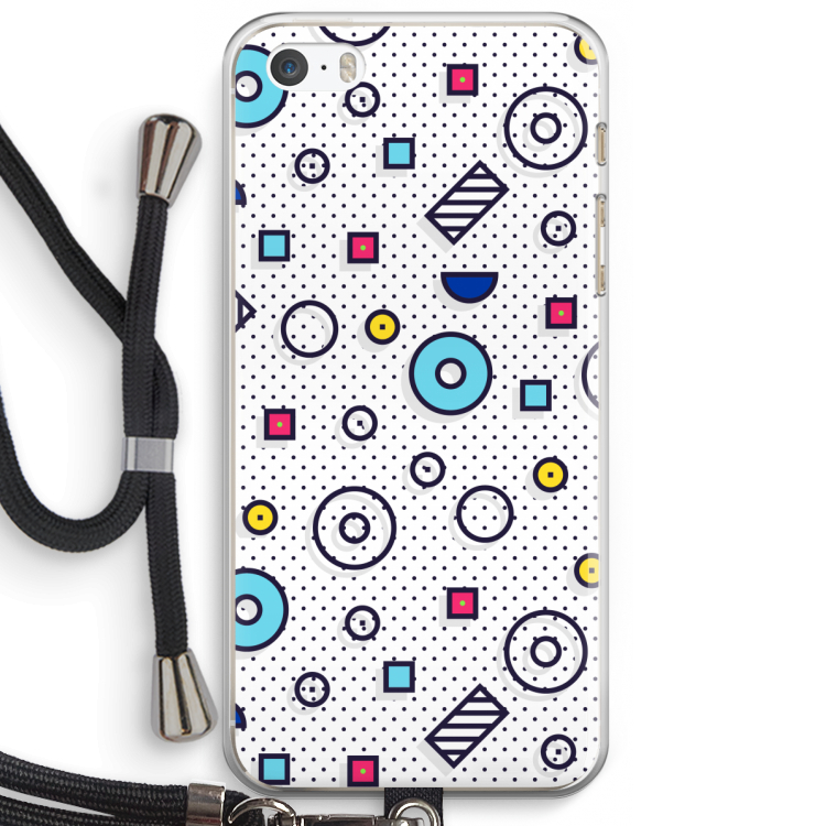 8-bit N°9: iPhone 5 / 5S / SE Transparant Hoesje met koord