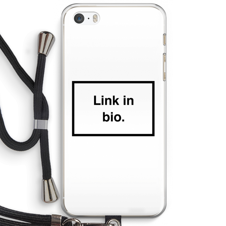 Link in bio: iPhone 5 / 5S / SE Transparant Hoesje met koord
