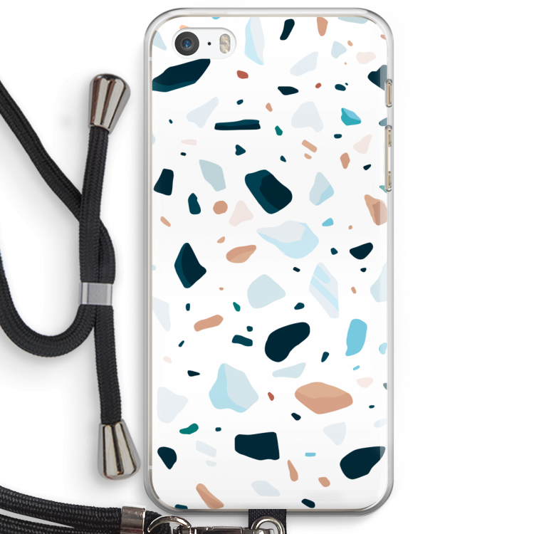 Terrazzo N°13: iPhone 5 / 5S / SE Transparant Hoesje met koord