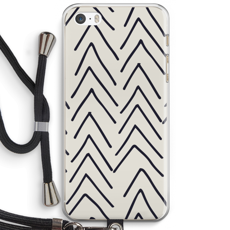 Marrakech Arrows: iPhone 5 / 5S / SE Transparant Hoesje met koord
