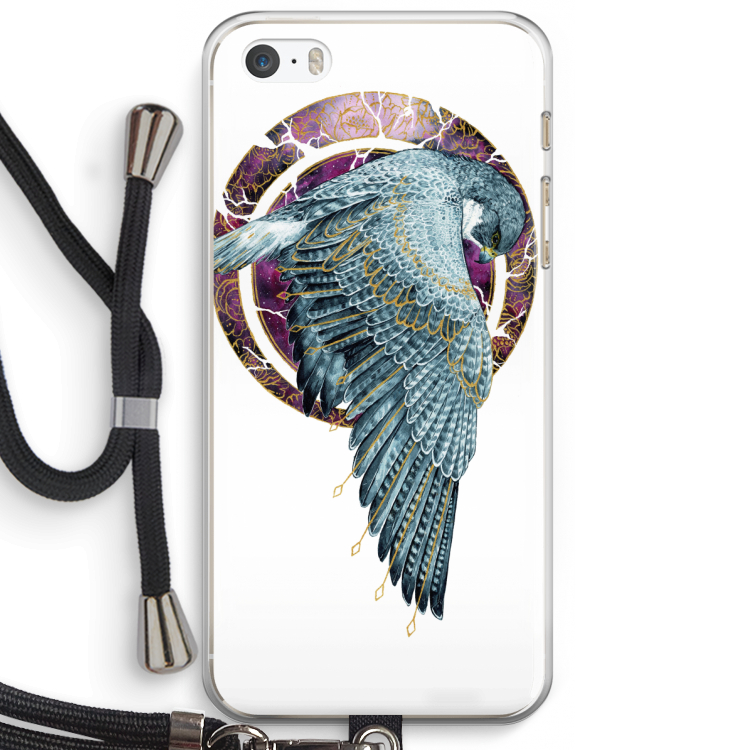 Golden Falcon: iPhone 5 / 5S / SE Transparant Hoesje met koord