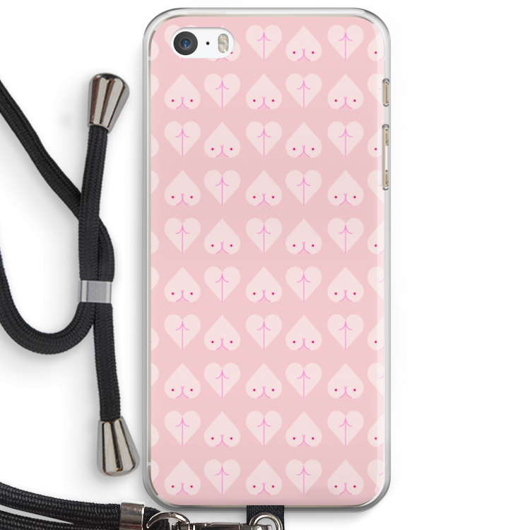 Ass 'n Titties: iPhone 5 / 5S / SE Transparant Hoesje met koord