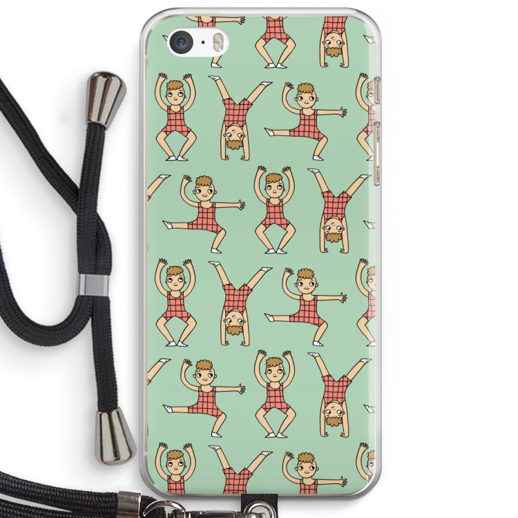 Gymboys: iPhone 5 / 5S / SE Transparant Hoesje met koord