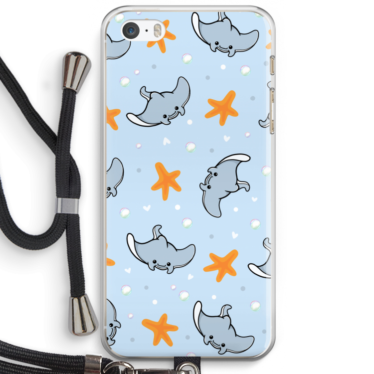 Manta: iPhone 5 / 5S / SE Transparant Hoesje met koord
