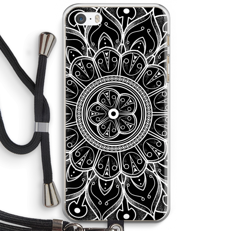 Roses Are Red: iPhone 5 / 5S / SE Transparant Hoesje met koord