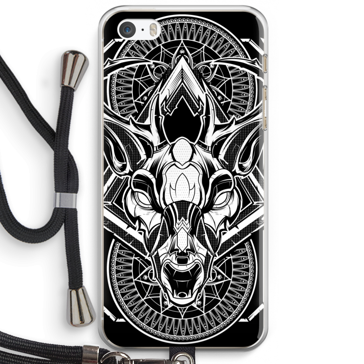 Oh Deer: iPhone 5 / 5S / SE Transparant Hoesje met koord