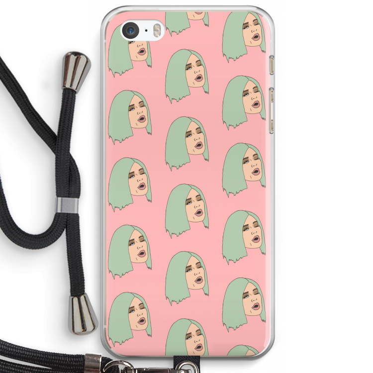King Kylie: iPhone 5 / 5S / SE Transparant Hoesje met koord