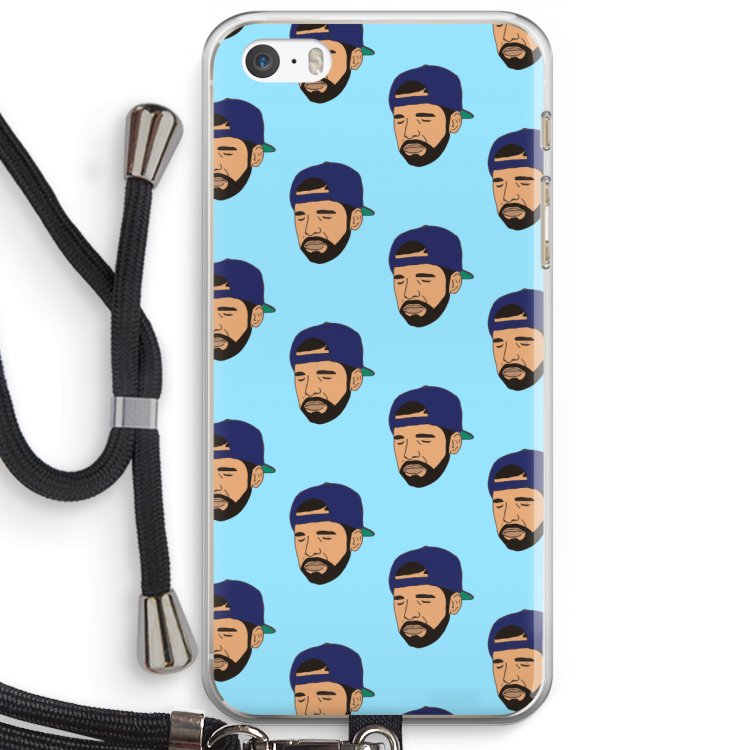 Drake Away: iPhone 5 / 5S / SE Transparant Hoesje met koord